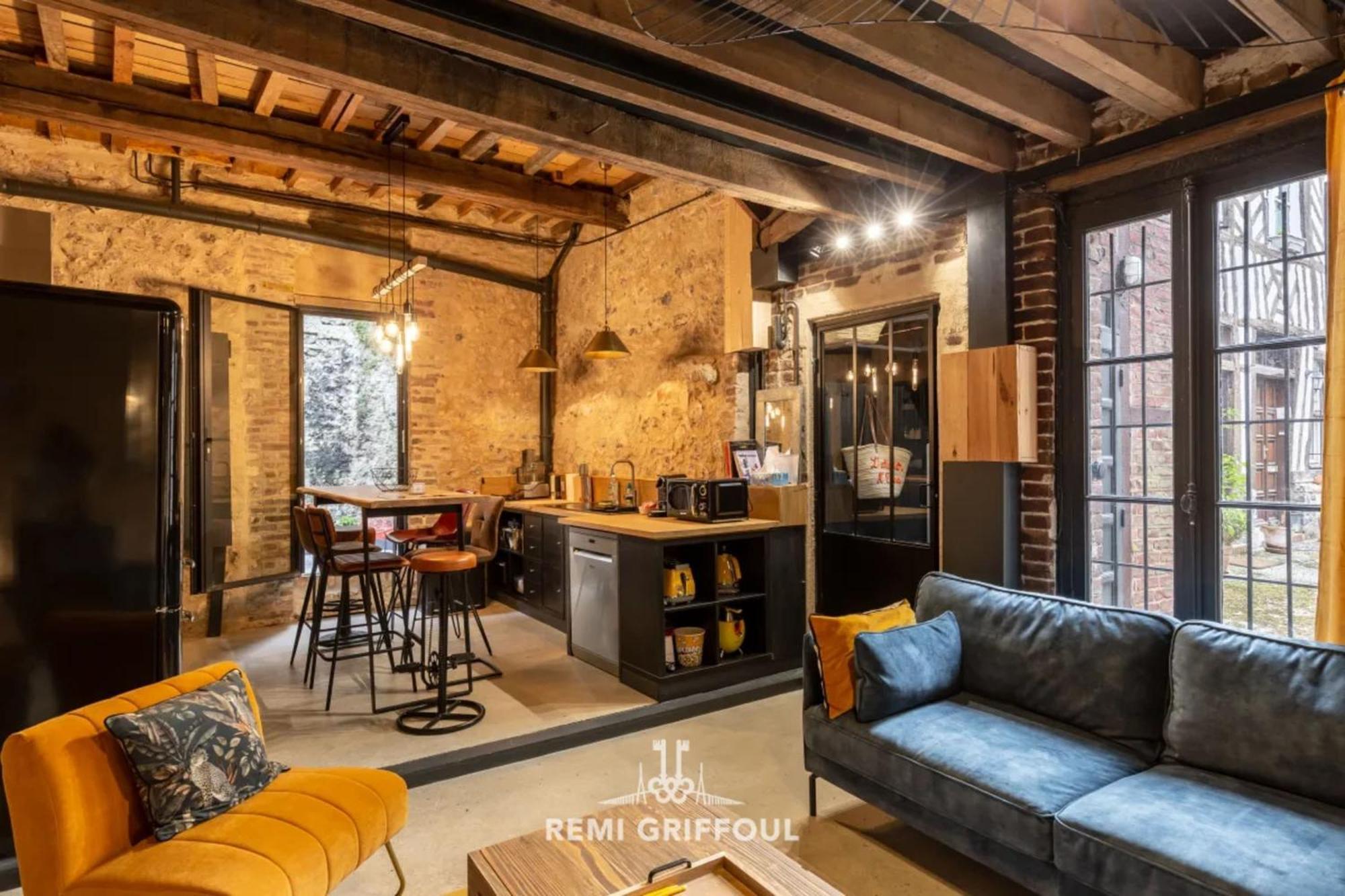 L'Atelier D'Elea 4 Terrace - Industrial-Chic In The Heart Of Honfleur Villa Luaran gambar